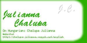 julianna chalupa business card